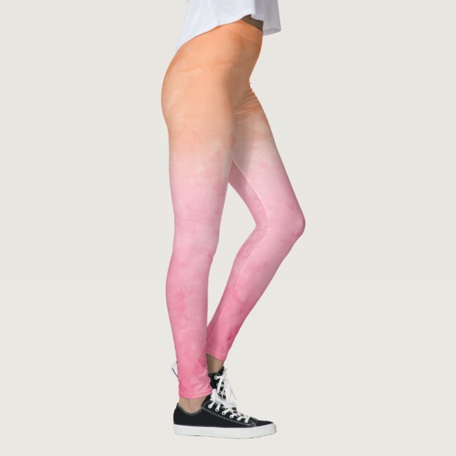 Peach Watercolor Leggings (Direita)