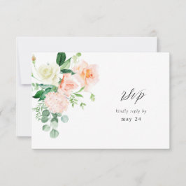 Peach & White Floral w RSVP V3 2