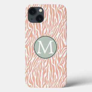Peach Zebra Print