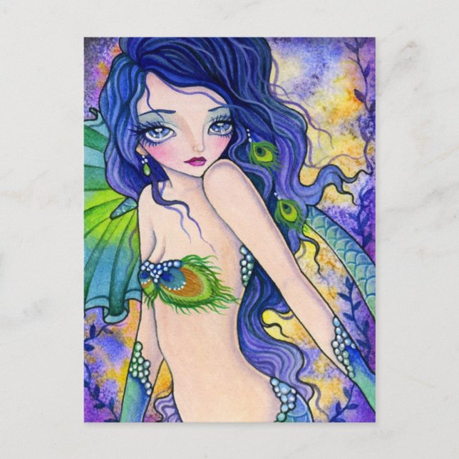 Peacock Allure - Cartão postal (Frente)