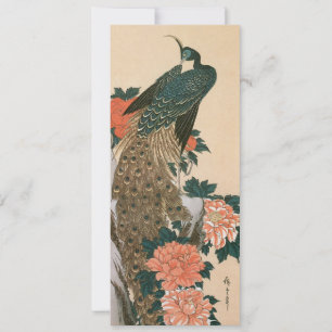 Peacock and Peonies by Hiroshige, Arte Japonesa