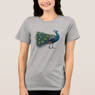 Peacock bird Bella+Canvas