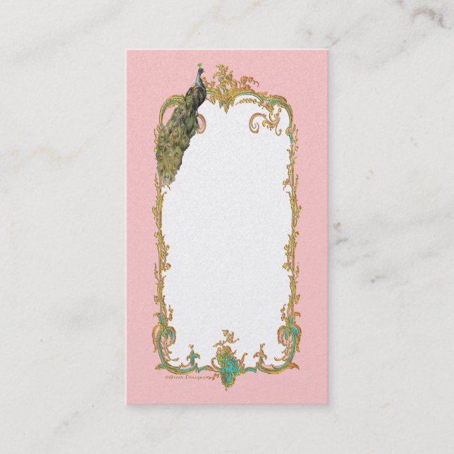 Peacock Business ou Cartão de visita (Frente)