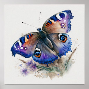 Peacock Butterfly Art Impressão