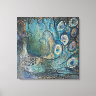 Peacock canvas de Arte Impressão de
