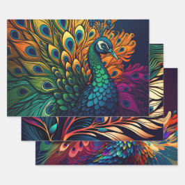 Peacock Colorido, Estilo Art Deco