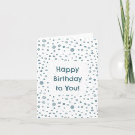 Peacock Confetti Watercolor Dots - Cartão de Anive