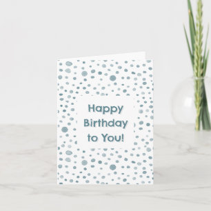 Peacock Confetti Watercolor Dots - Cartão de Anive
