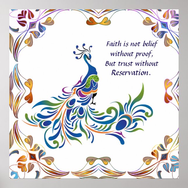 Peacock Faith é Poster (Frente)