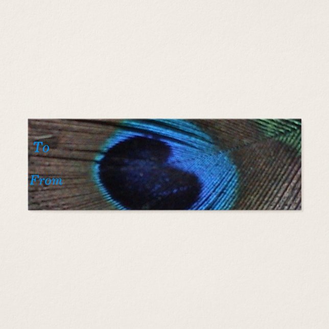 Peacock Feather Cartão de visita (Frente)