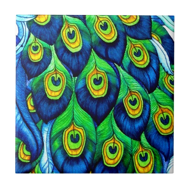 Peacock Feather Design (Frente)