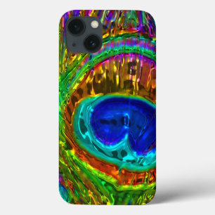 Peacock Feather Glass Art 1 iPad Case