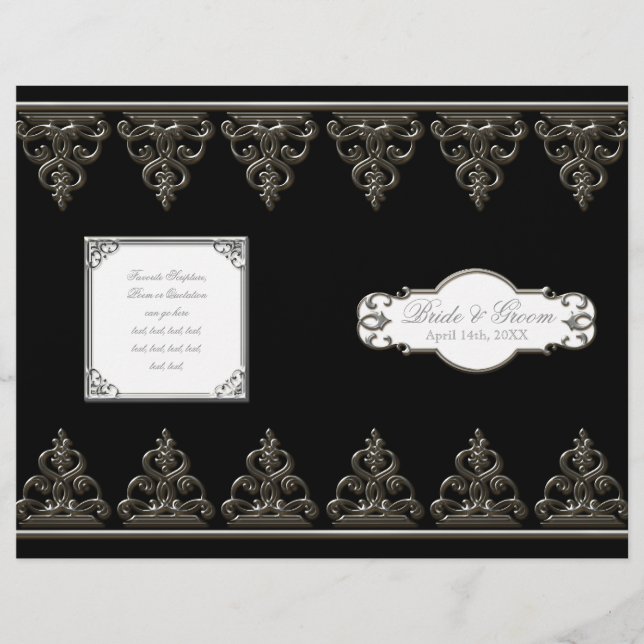 Peacock Feather n Swirls - Programa Formal de Casa (Frente)