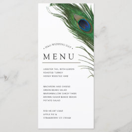 Peacock Feather Poise | Menu Janto