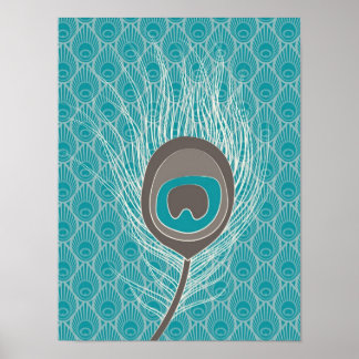 Peacock Feather Poster