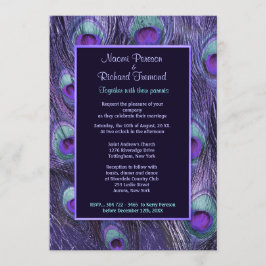 Peacock Feather Purple Drama - Convite para Casame