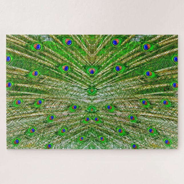 Peacock Feather Quebra-cabeça (Horizontal)