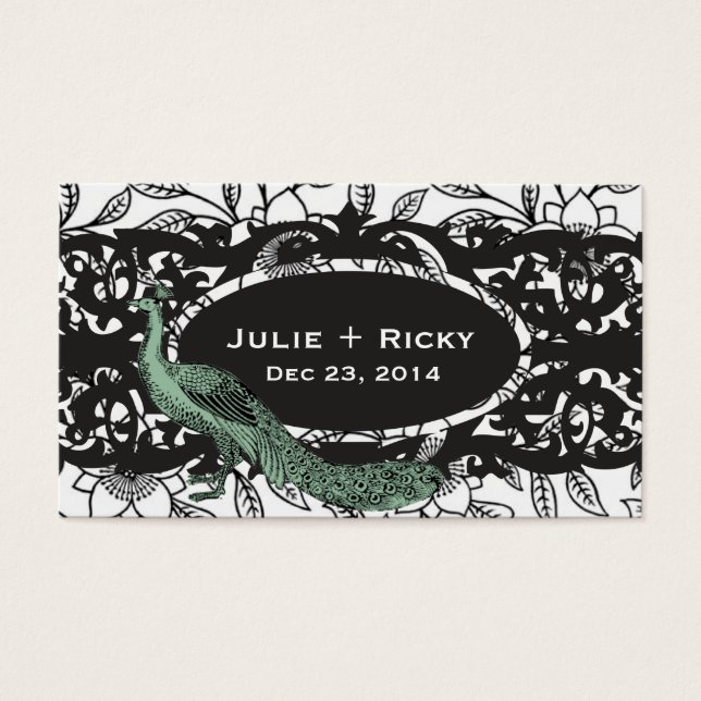 Peacock & Floral Pattern (Frente)