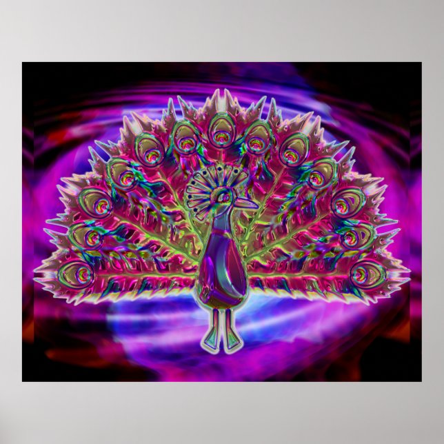 Peacock Glass 2A & 2B Options Poster (Frente)