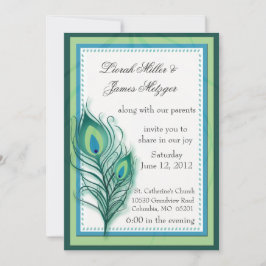 Peacock inspirou convite para casamento