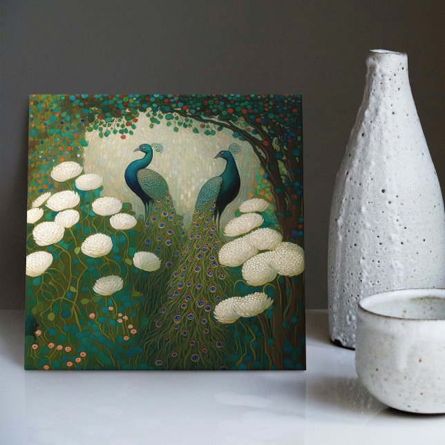 Peacock Klimt Wall Decor Repro Art Nouveau (Criador carregado)