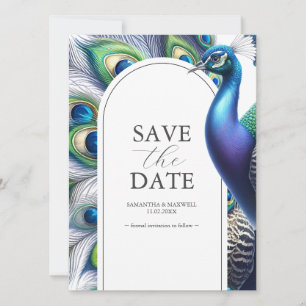 Peacock Salvar Anúncios de Casamento de Data