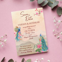 Peacock salvar data modelo convite