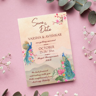 Peacock salvar data modelo convite