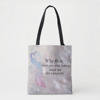 Peacock Slogan bolsa