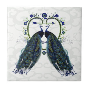 PEAFOWL paciock amor coração personalizado
