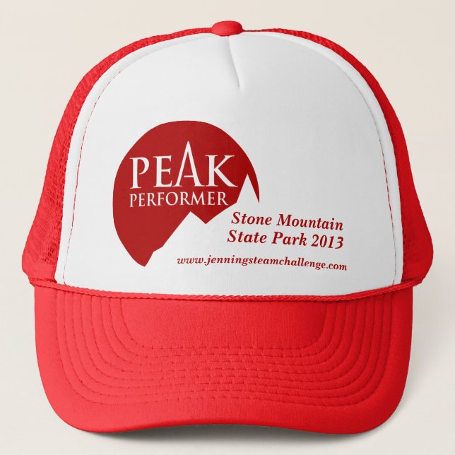 "Peak Performer" significa logotipo vermelho boné  (Frente)