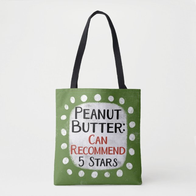 Peanut Butch Review 5 Estrelas Tote Bag (Frente)