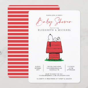 Peanuts Snoopy Dog House - Convite ao Chá de fral