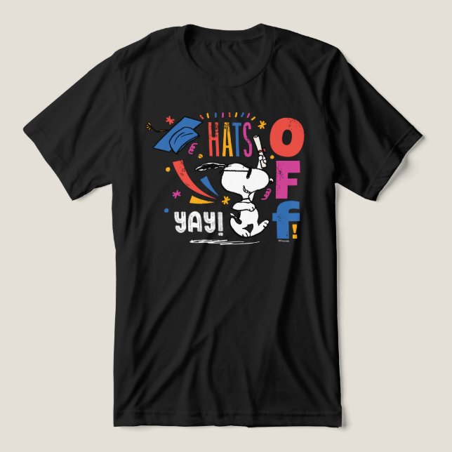 Peanuts Snoopy Hats Off To You Graduation Congrats (Design frontal)