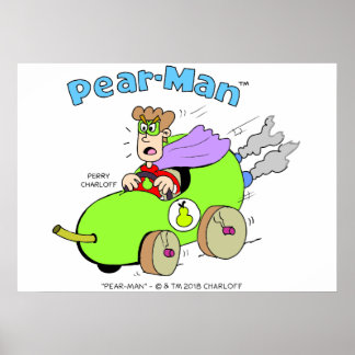 Pear Man Pearman Dirigindo em PearMobile Poster