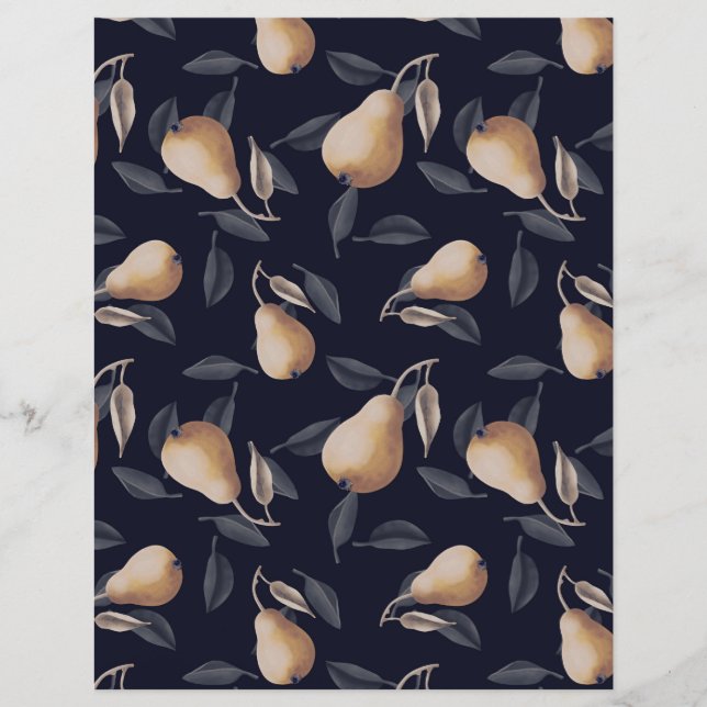 Pear Moody Scrapbook Diário (Frente)