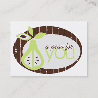 Pear Por Você Cartões de visitas Chubby
