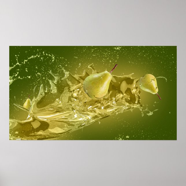 Pear Splash poster (Frente)