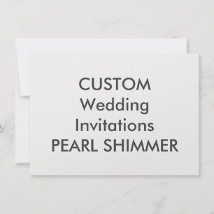PEARL 110lb Convites para casamento de 6,25" x 4,5