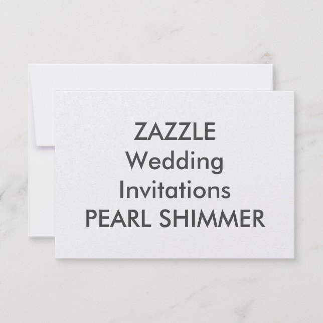 PEARL 5" x 3,5" Convites de casamento (Frente)