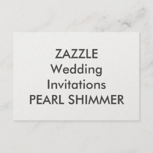 PEARL 5" x 3,5" Convites de casamento