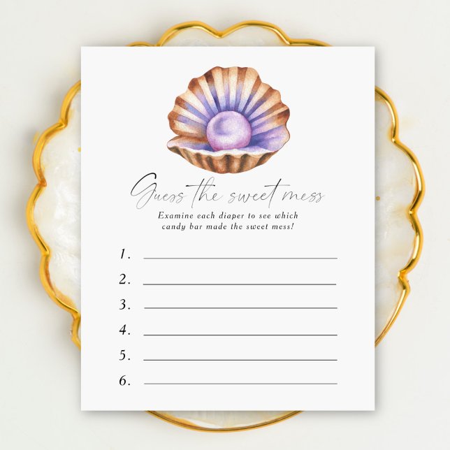 Pearl Chá de fraldas adivinha a doce confusão (Criador carregado)