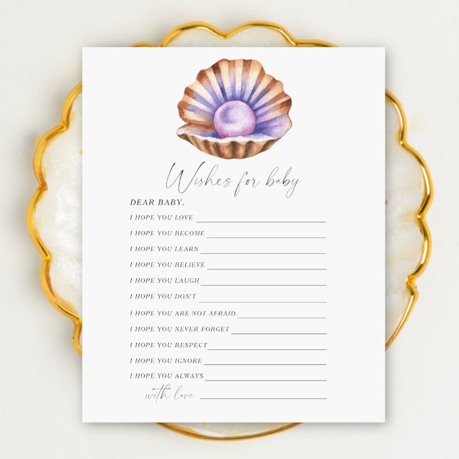 Pearl chá de fraldas deseja bebê (Criador carregado)