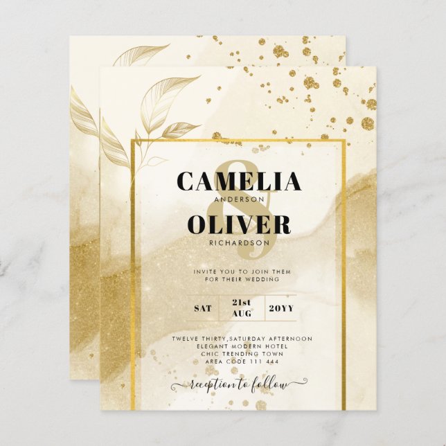 Pearl Dourado SENDO Abstrato de Álcool (Frente/Verso)