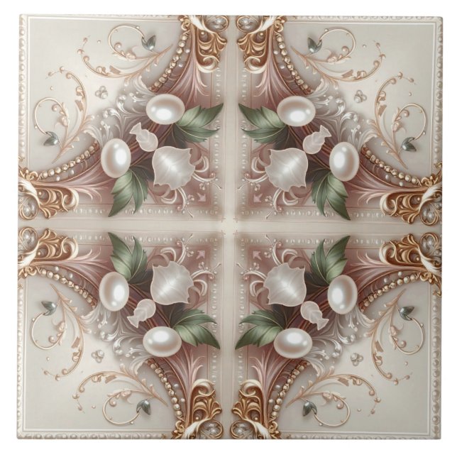 Pearl Embellishments Ceramic Tile (Frente)