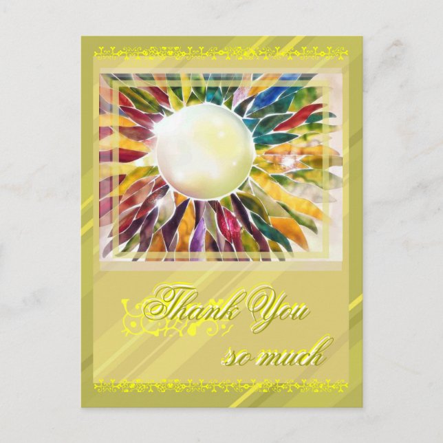 Pearl Jewelry deixa excelente Cartões de agradecim (Frente)