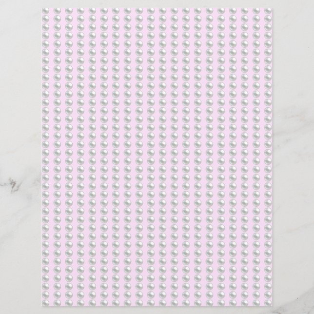 Pearl Miçanga Scrapbook Paper (Frente)