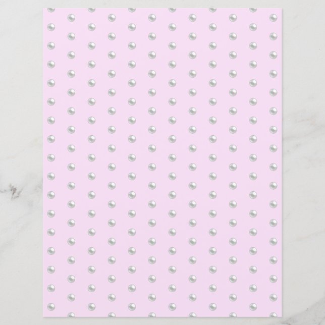 Pearl Miçanga Scrapbook Paper (Frente)