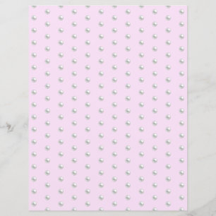 Pearl Miçanga Scrapbook Paper