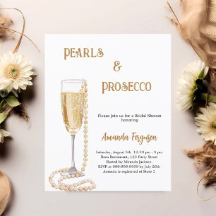 Pearls Chá de panela de espuma Prosecco